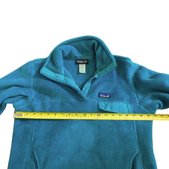 Vintage PATAGONIA Re-Tool Pullover Fleece Sweatshirt 2000s Teal Women’s M GUC - Picture 9 of 9